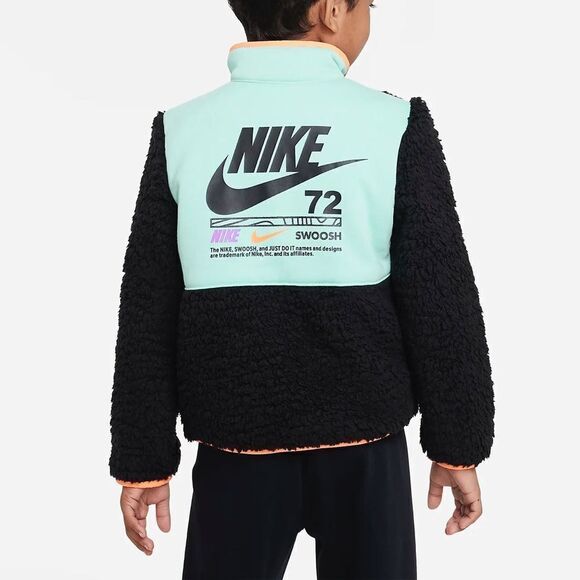 Nike Sportswear Illuminate Sherpa Half-Zip Jacket. Size 6 - Picture 2 of 4